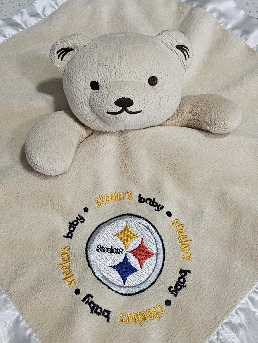 NFL Plush Bear Pittsburgh Steelers Lovey 12